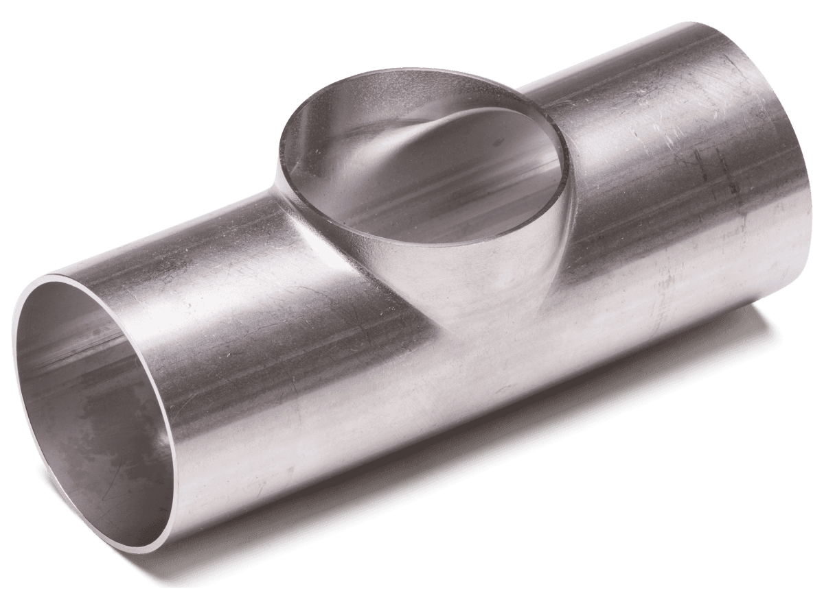 T-stykke iso kort 316l bejds ø38x1,2