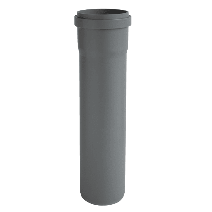 Ht-pp (amax pro) afløbsrør med muffe grå ø75 x 250 mm