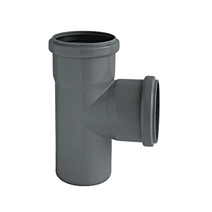 Ht-pp (amax pro) ø110 mm x 110 x 87,5° grå gren