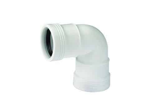 Wafix PLUS PP bøjning 88,5° x 40 mm hvid - Nordisk Wavin - Wafix PLUS PP bøjning 88,5° x 40 mm hvid