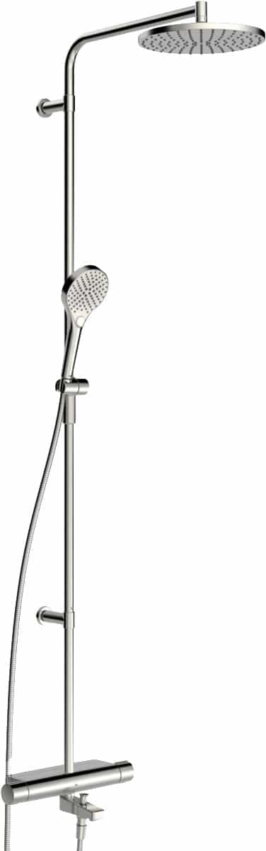 Oras Optima Style Rain termostat t/kar + brus med aftagelig tud krom