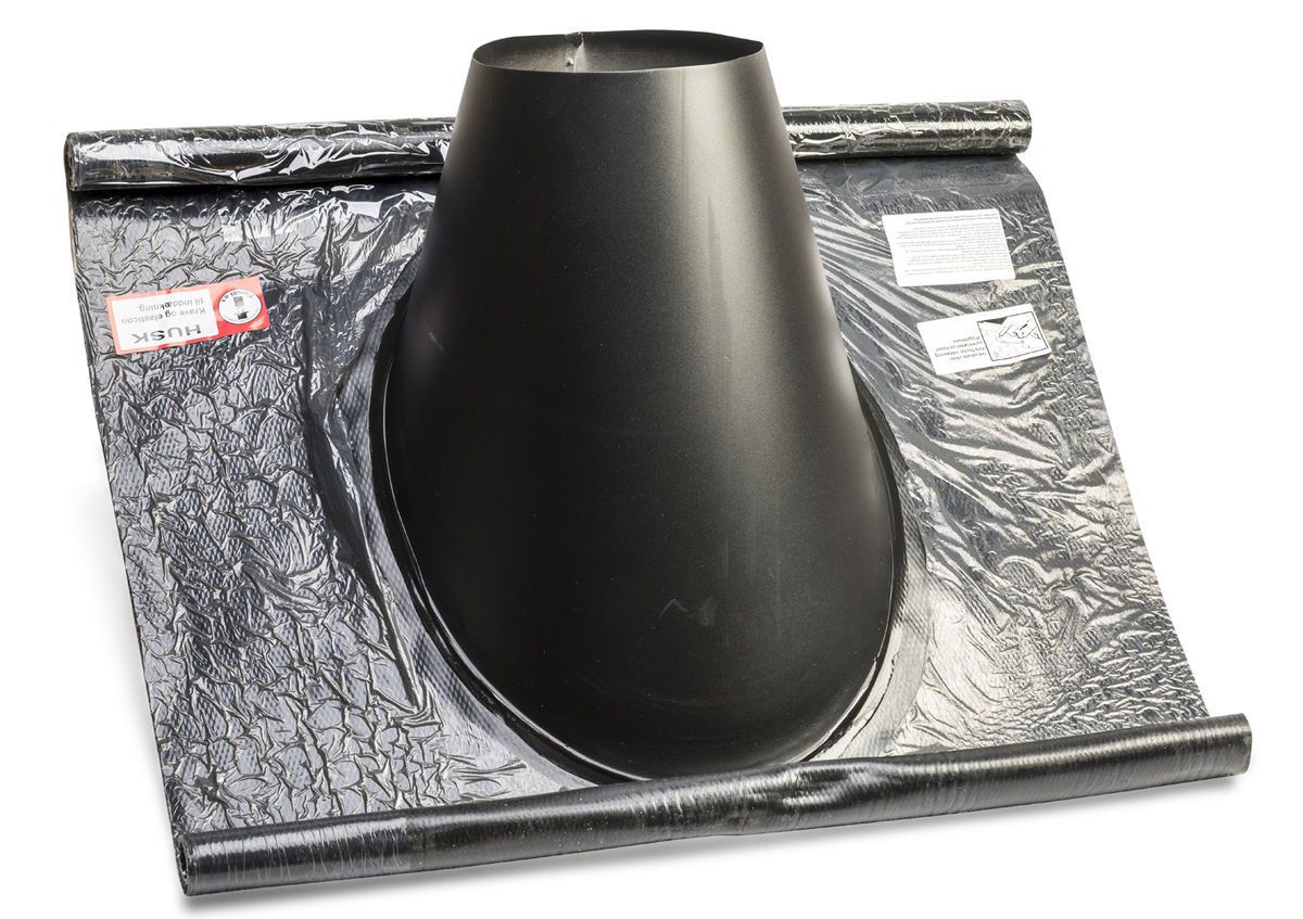 Metalbestos inddækning ø250/150 46-63° flex sort - P.A.Kierulff - Metalbestos inddækning ø250/150 46-63° flex sort