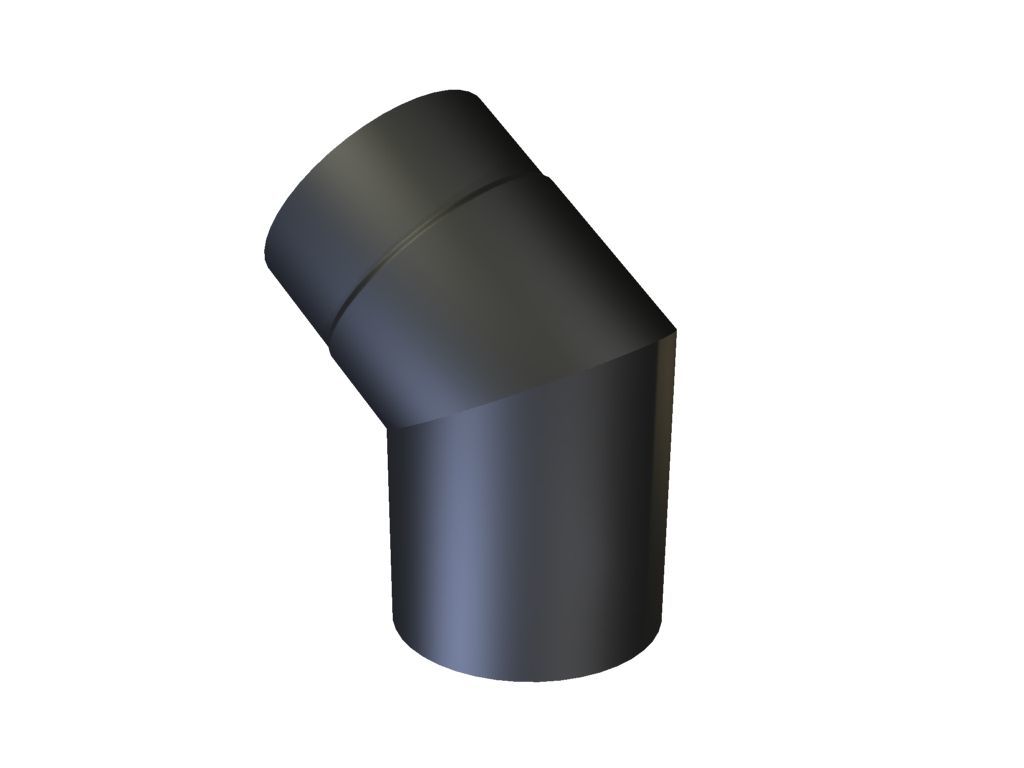 Knærør 45° 5" - P.A.Kierulff - Knærør 45° 5"