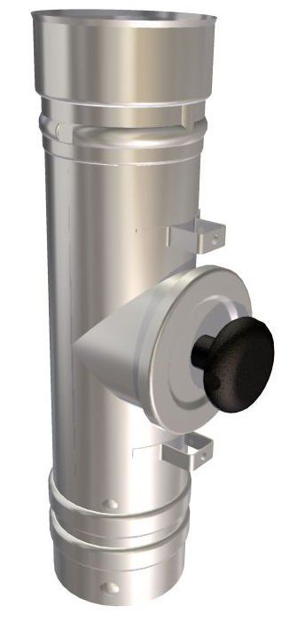 Metalbestos omega skorstensforing med rensedør ø130 x 269 mm - P.A.Kierulff - Metalbestos omega skorstensforing med rensedør ø130 x 269 mm