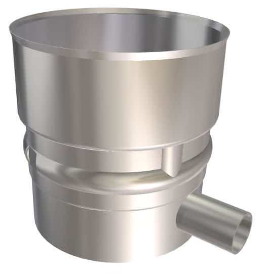 Metalbestos omega foringsbæring med kondensaftap ø130 mm - P.A.Kierulff - Metalbestos omega foringsbæring med kondensaftap ø130 mm