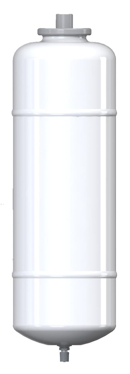 SUPREX VAREM. Trykekspansionsbeholder 2 ltr/3,5bar type D, 1/2", 10ba butyl gi-sæk RAL9010