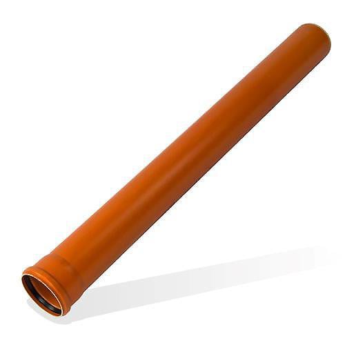 Afløbsrør 200 x 1000 mm SN4 PVC