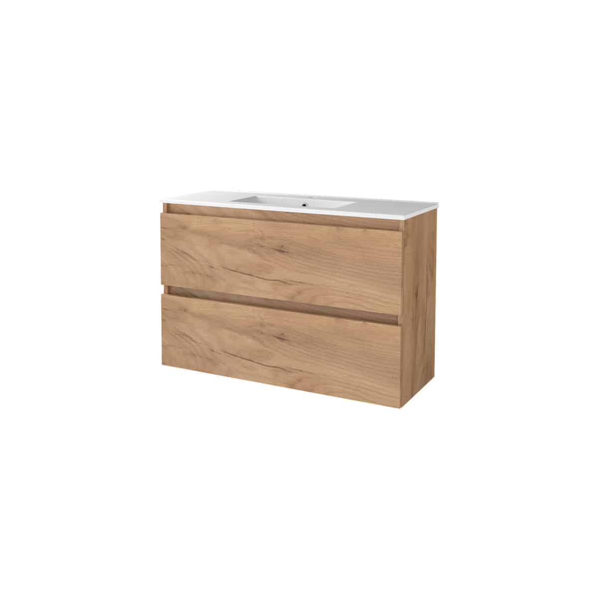 Sanibell Basicline grebsfri møbelsæt 100x39cm, whiskey eg