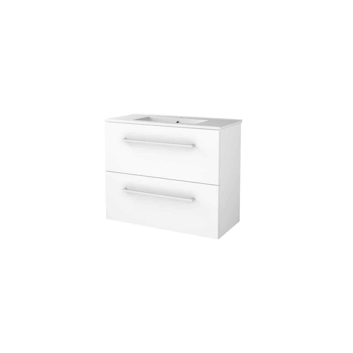 Sanibell Basicline møbelsæt 80x39cm, hvid højglans - Sanibell - Sanibell Basicline møbelsæt 80x39cm, hvid højglans