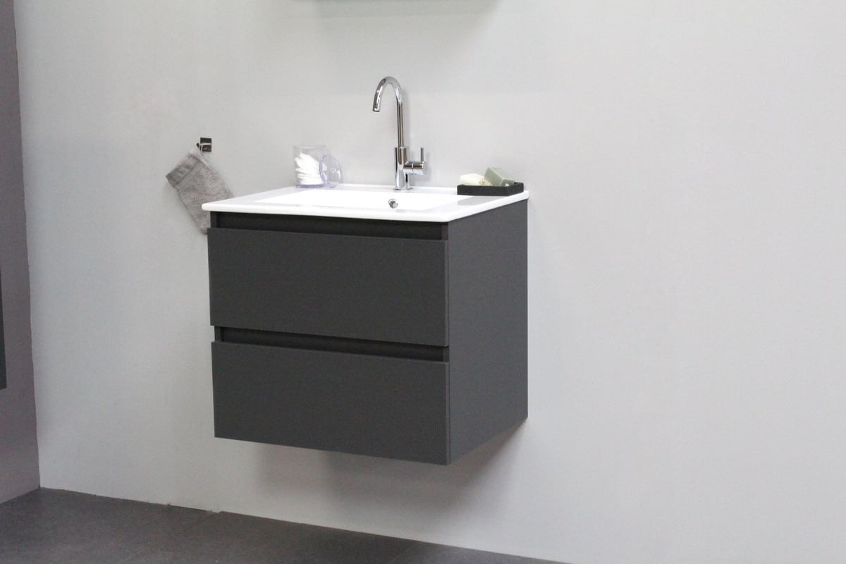 Sanibell Online mat antracit møbelsæt 60x46cm LEVERES USAMLET SOM FLATPACK