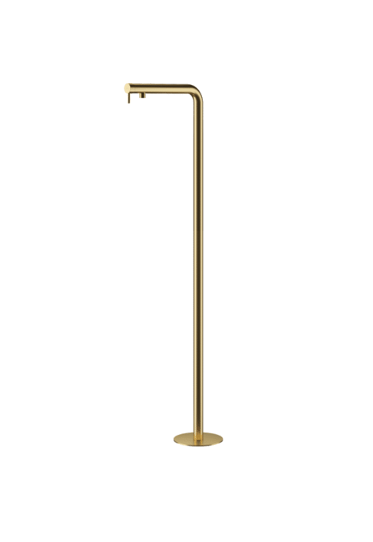 MGS Minimal gulvmonteret håndvaskarmatur - light gold