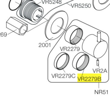 Vola VR2279B Messing