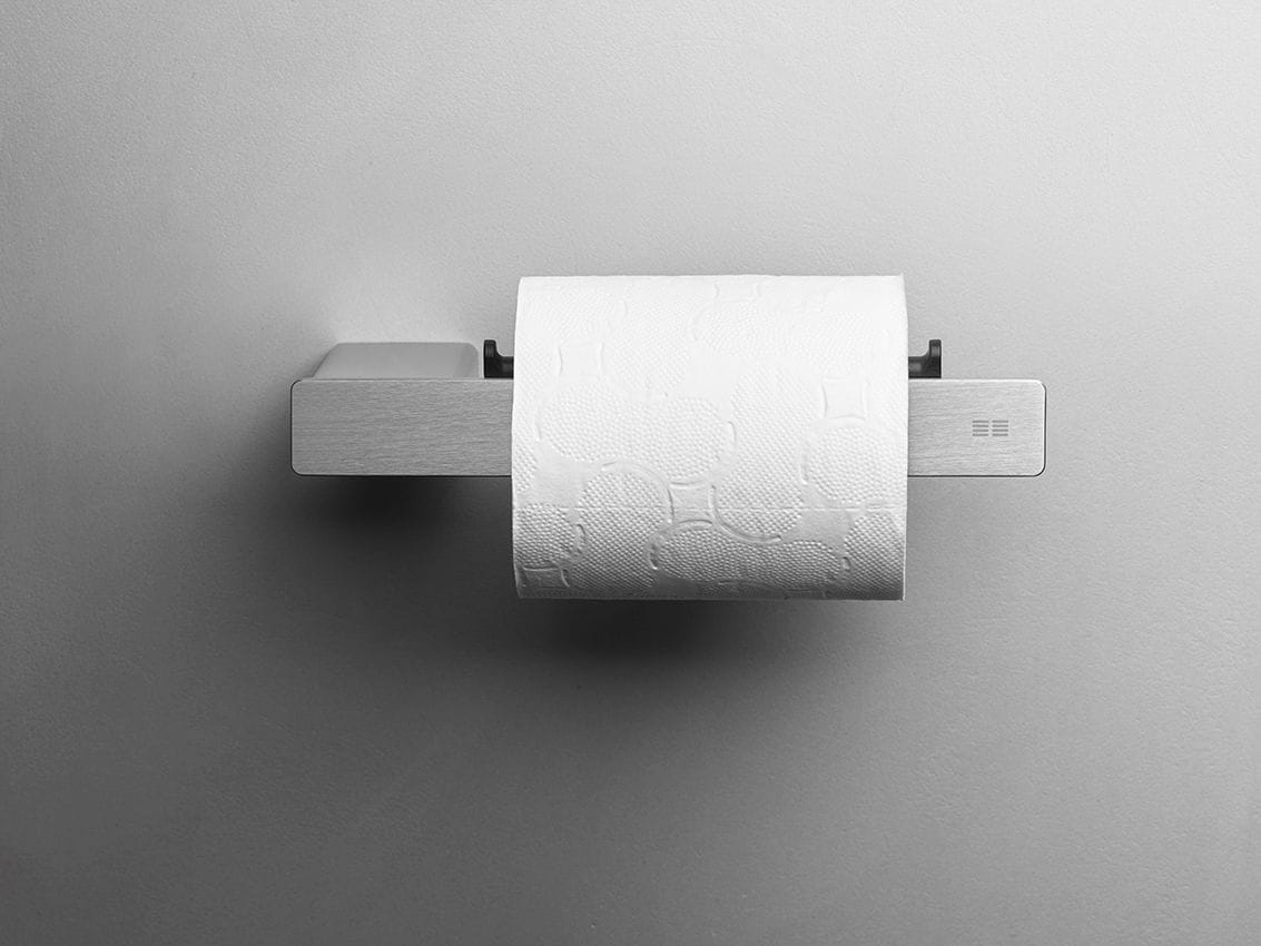 Unidrain ReFrame toiletrulleholder børstet stål
