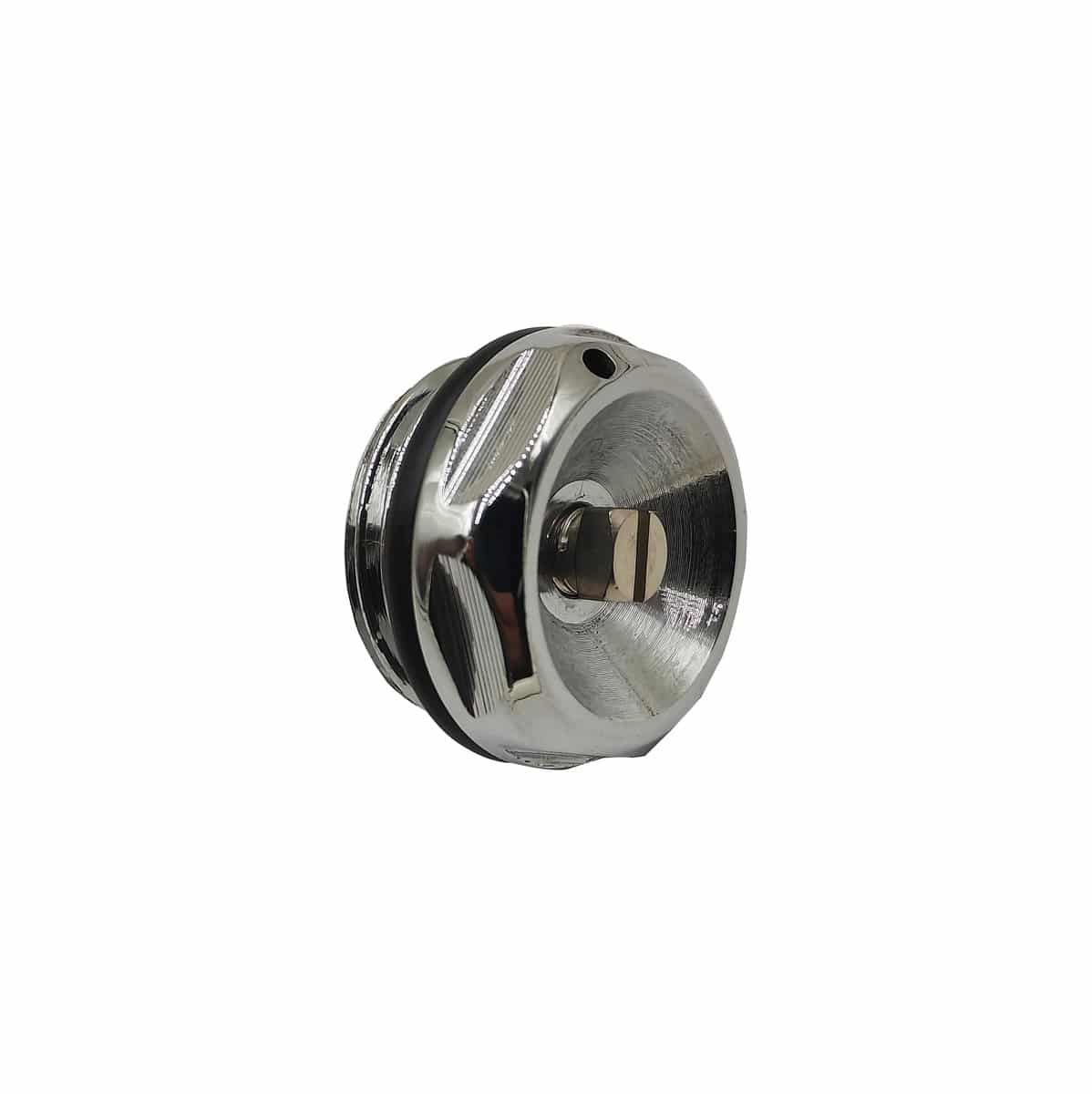Luftskrue m/o-ring 1/2" krom