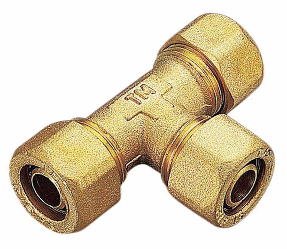 Unite tee kompression 18-18-18 x 2,5 mm - Tiemme - Unite tee kompression 18-18-18 x 2,5 mm - Billede 2