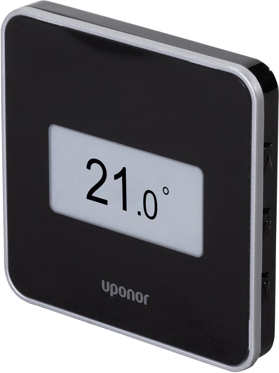Uponor Smatrix Wave Style Digital termostat med RH sort trådløs T-169 - Uponor Wirsbo - Uponor Smatrix Wave Style Digital termostat med RH sort trådløs T-169