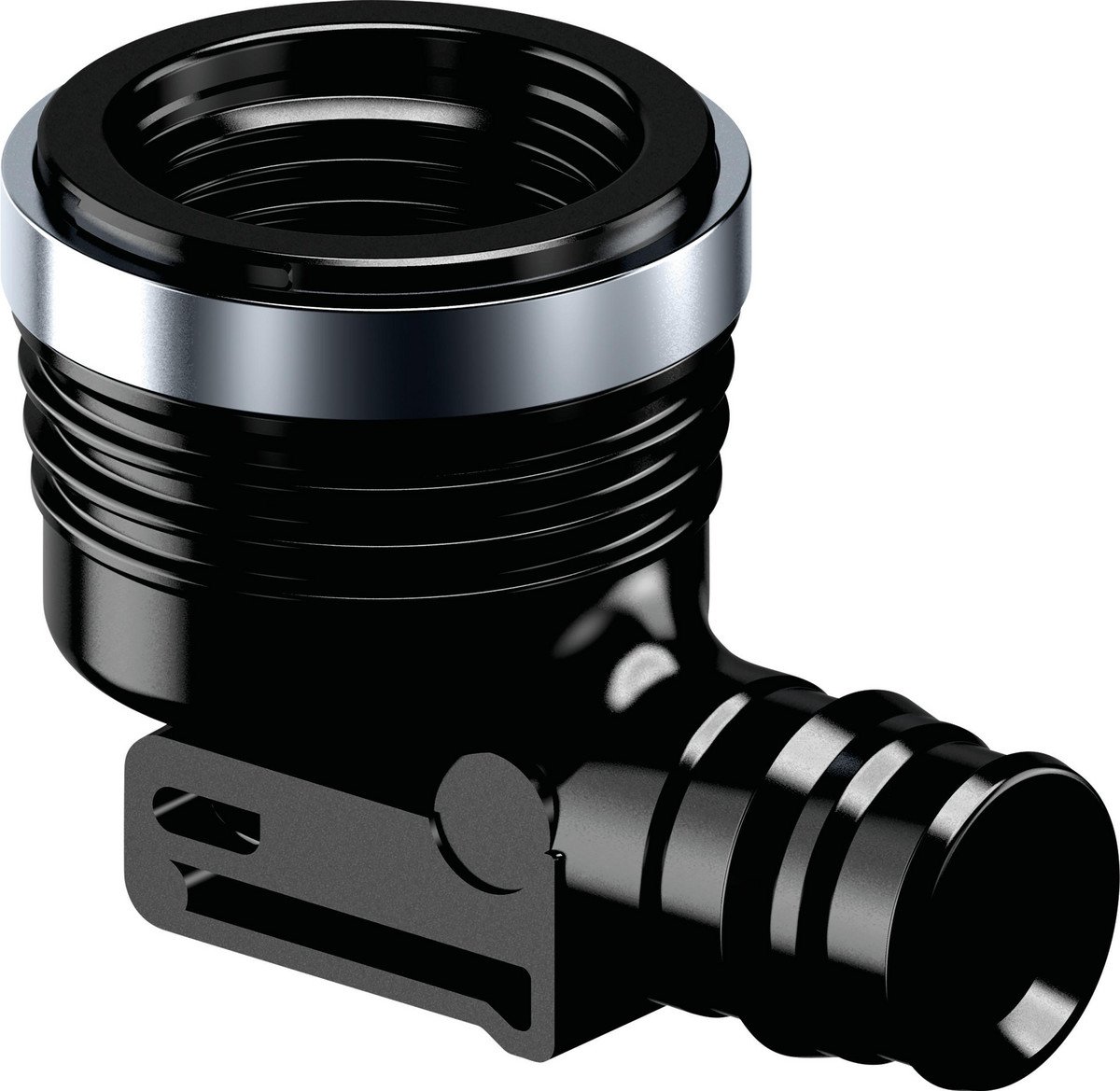 Uponor Q&E vinkel 90° med muffe PPSU sort 20 mm x 3/4"
