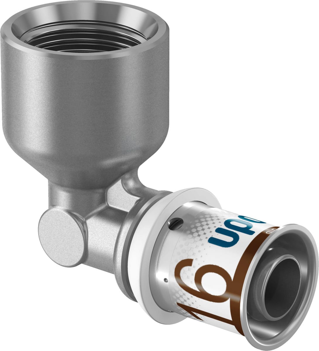 Uponor S-Press PLUS presvinkel 90° muffe/muffe 16 mm x 1/2" - Uponor Wirsbo - Uponor S-Press PLUS presvinkel 90° muffe/muffe 16 mm x 1/2" - Billede 3