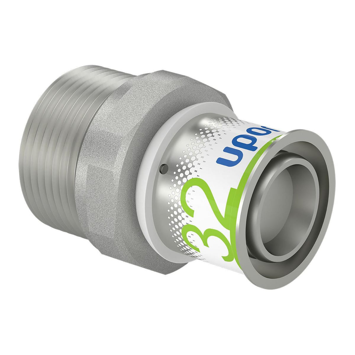 Uponor S-Press PLUS preskobling muffe/nippel 32 mm x 1 1/4" - Uponor Wirsbo - Uponor S-Press PLUS preskobling muffe/nippel 32 mm x 1 1/4" - Billede 2