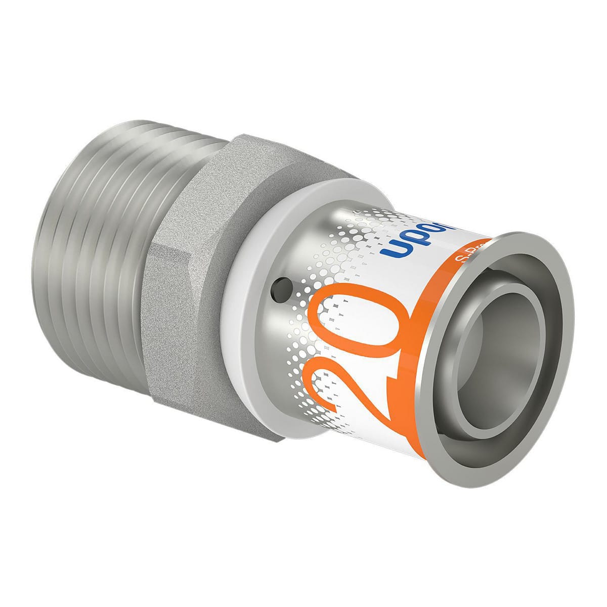Uponor S-Press PLUS preskobling muffe/nippel 20 mm x 3/4" - Uponor Wirsbo - Uponor S-Press PLUS preskobling muffe/nippel 20 mm x 3/4" - Billede 2