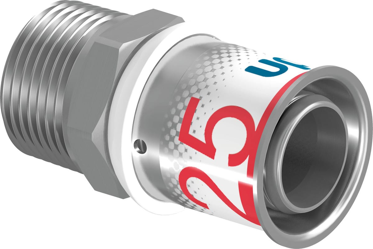 Uponor S-Press PLUS preskobling muffe/nippel 25 mm x 3/4" - Uponor Wirsbo - Uponor S-Press PLUS preskobling muffe/nippel 25 mm x 3/4" - Billede 2