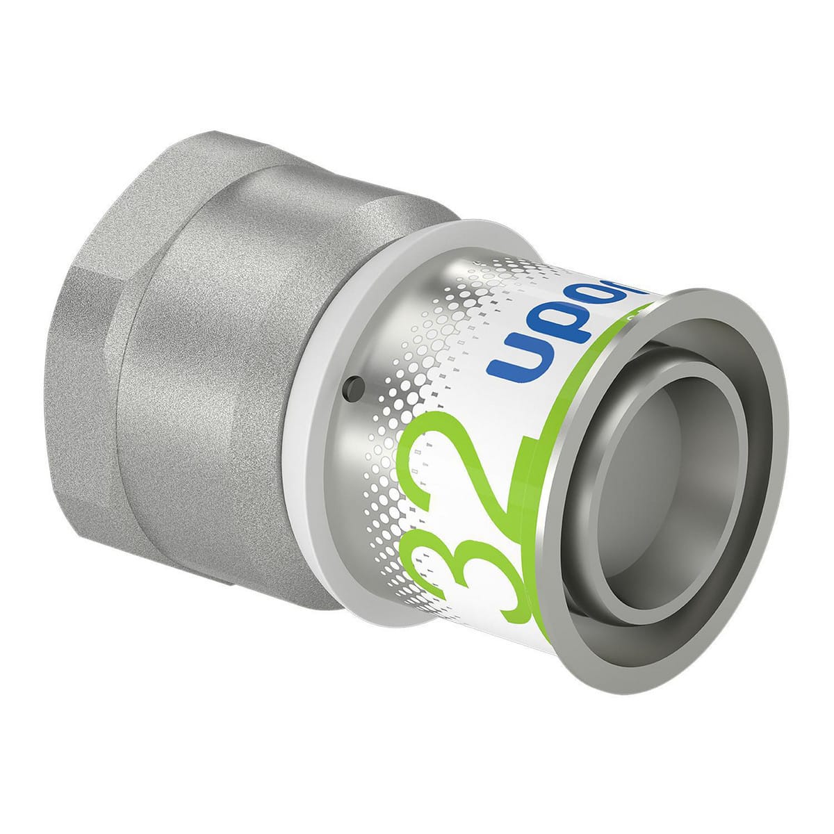 Uponor S-Press PLUS preskobling muffe/muffe 32 mm x 1" - Uponor Wirsbo - Uponor S-Press PLUS preskobling muffe/muffe 32 mm x 1"