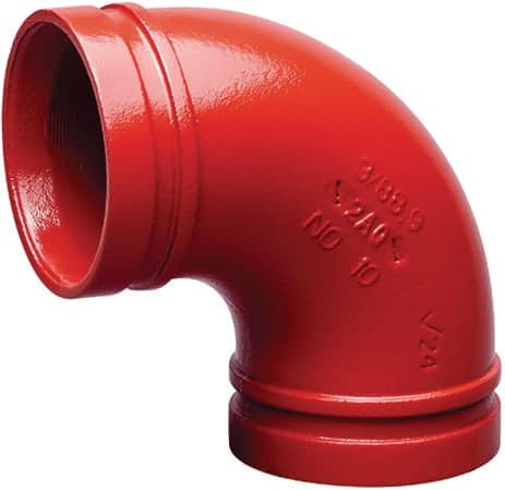 Victaulic No.10 bøjning 90° 1 1/4" rød