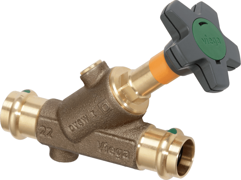 Easytop skråsædeventil 22 mm rødgods