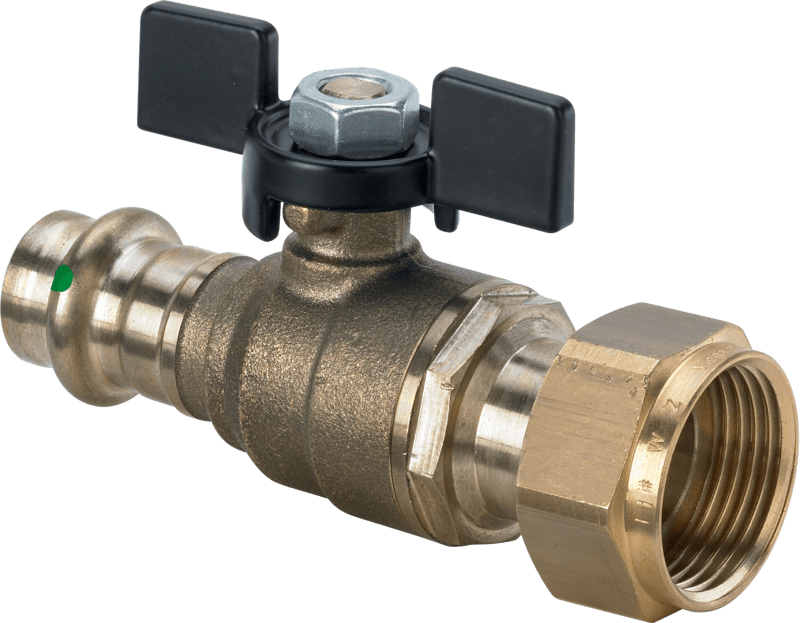Easytop kuglehane 18 mm x 3/4" rødgods - Viega - Easytop kuglehane 18 mm x 3/4" rødgods - Billede 2