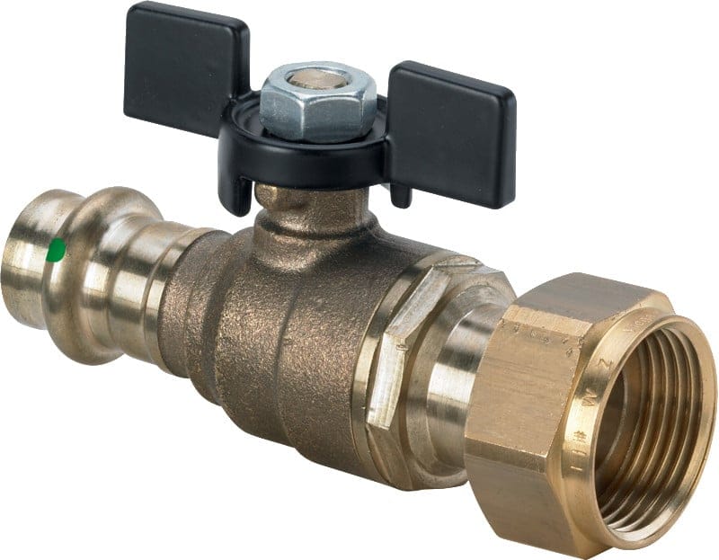 Easytop kuglehane 18 mm x 3/4" rødgods - Viega - Easytop kuglehane 18 mm x 3/4" rødgods - Billede 3