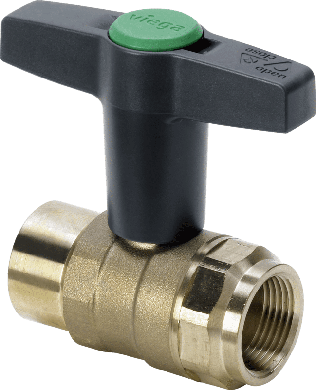 Easytop kuglehane muffe/muffe 2" rødgods