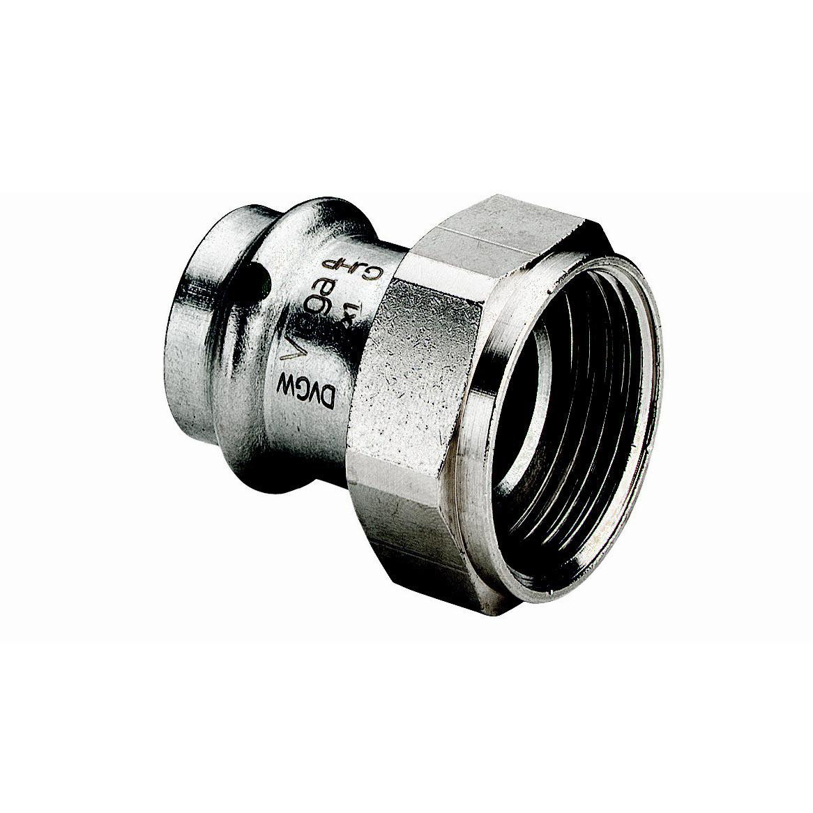 Viega Sanpress Inox tilslutningsforskruning 15 x 3/4 Rustfritstål / blank - Viega - Viega Sanpress Inox tilslutningsforskruning 15 x 3/4 Rustfritstål / blank - Billede 2