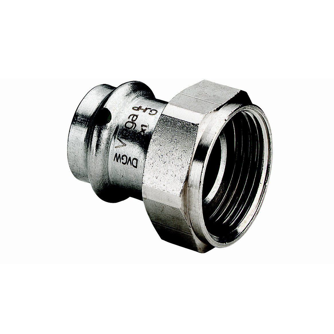 Viega Sanpress Inox tilslutningsforskruning 15 x 3/4 Rustfritstål / blank - Viega - Viega Sanpress Inox tilslutningsforskruning 15 x 3/4 Rustfritstål / blank