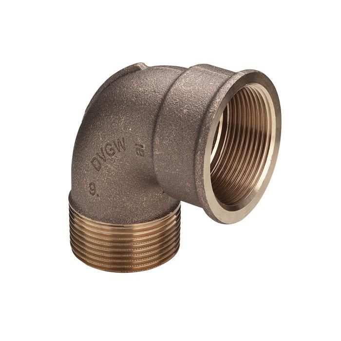 Viega bøjning 90° muffe/nippel 1 1/4" rødgods