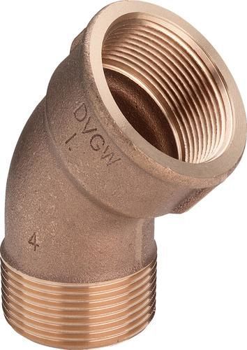 Viega bøjning 45° muffe/nippel 1 1/4" rødgods