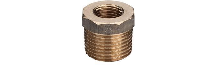 Viega nippelmuffe 2" x 1" rødgods