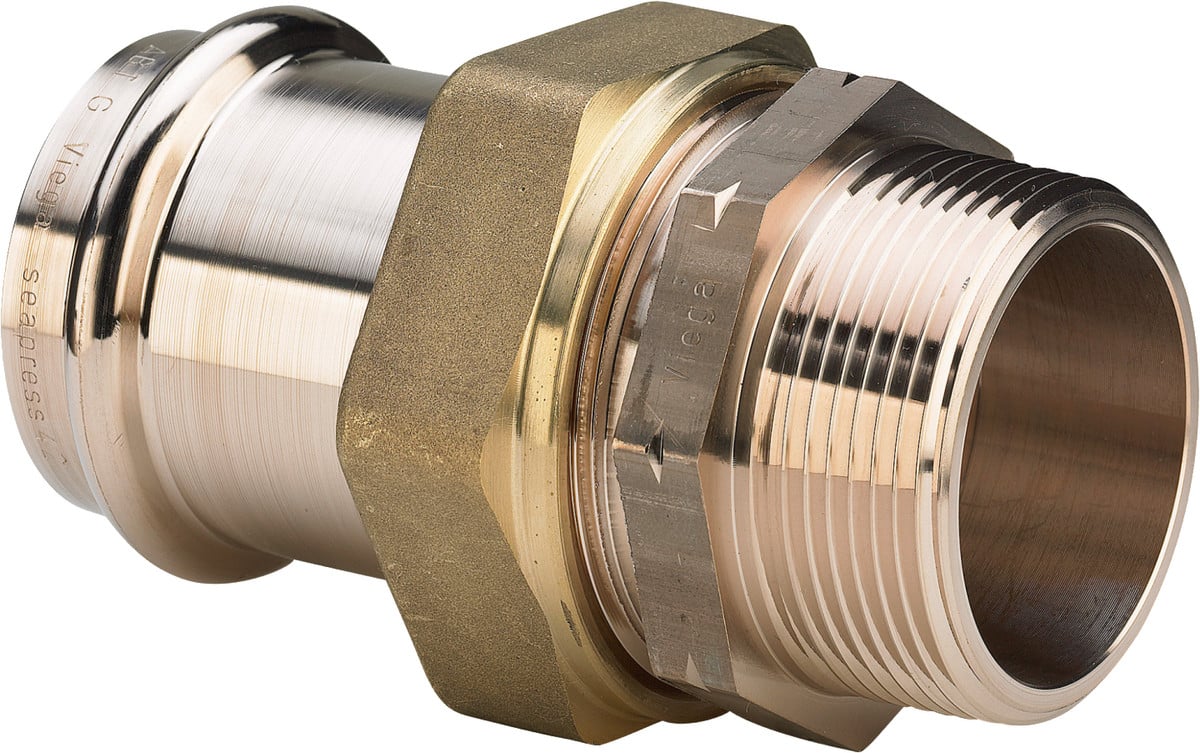 Seapress overgangsforskruning muffe/nippel 42 mm x 1 1/2" NPT