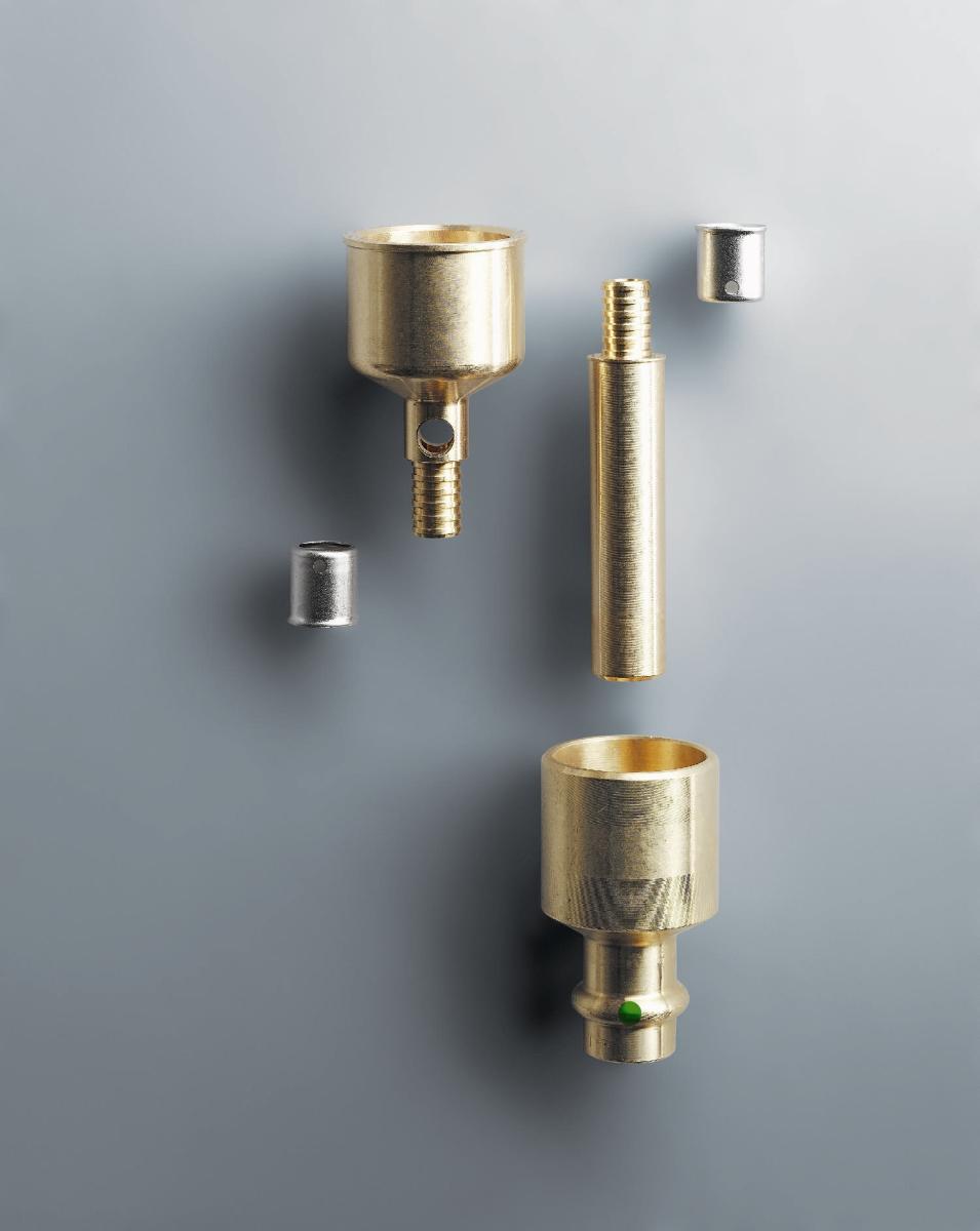 Smartloop tilslutningssæt 28 x 12 mm rødgods - Viega - Smartloop tilslutningssæt 28 x 12 mm rødgods