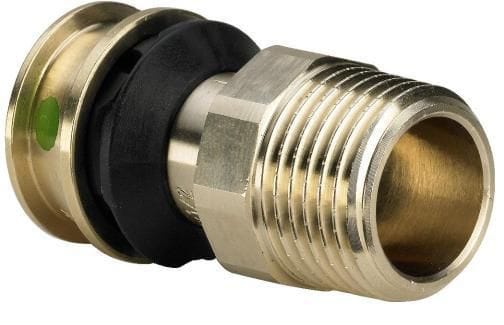 Raxofix overgang 25 x 3/4" muffe/nippel rødgods