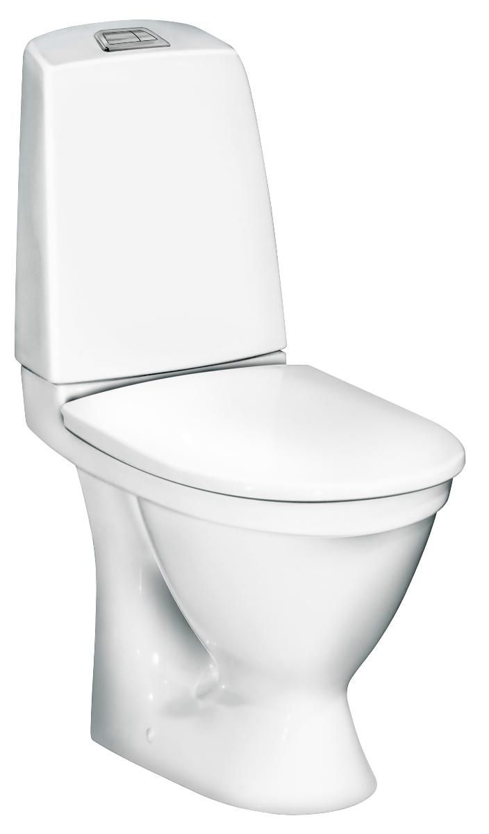 Gustavsberg Nautic 1510HF toilet 2/4 L med P-lås uden sæde og åben skyllerand - Villeroy & Boch - Gustavsberg Nautic 1510HF toilet 2/4 L med P-lås uden sæde og åben skyllerand