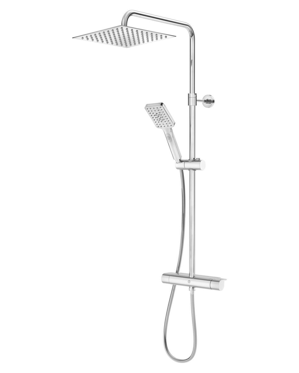 GBG Estetic Square brusersæt med term cc150mm krom