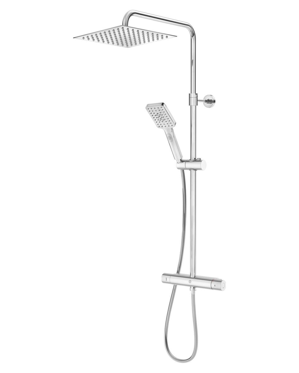 GBG Nordic Square brusersæt med term cc150mm krom