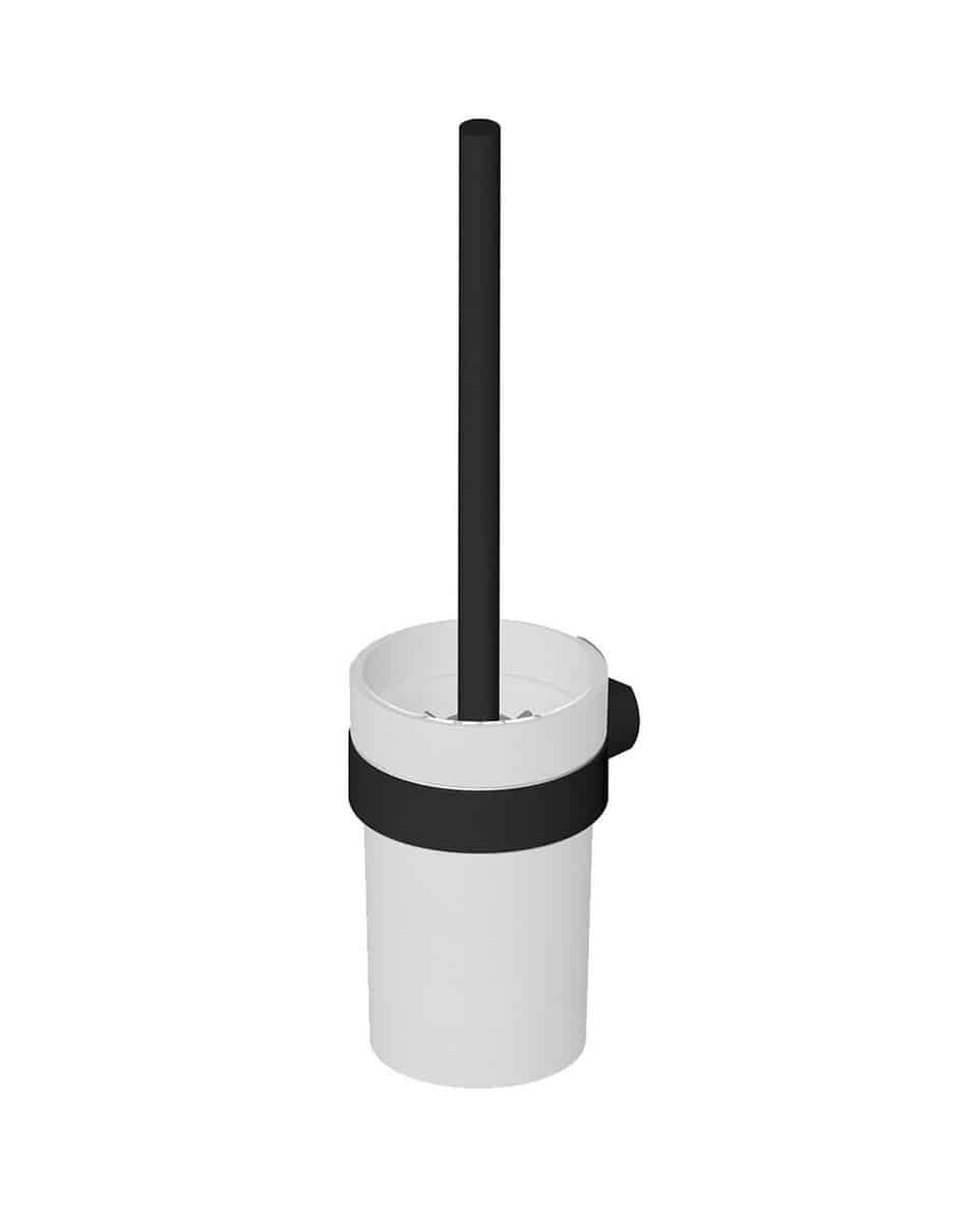 GBG Square toiletbørste m/holder, matsort