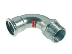 VSH bøjning 90° muffe/nippel 15 mm X 3/8 fz - Vsh Fabrieken - VSH bøjning 90° muffe/nippel 15 mm X 3/8 fz - Billede 2