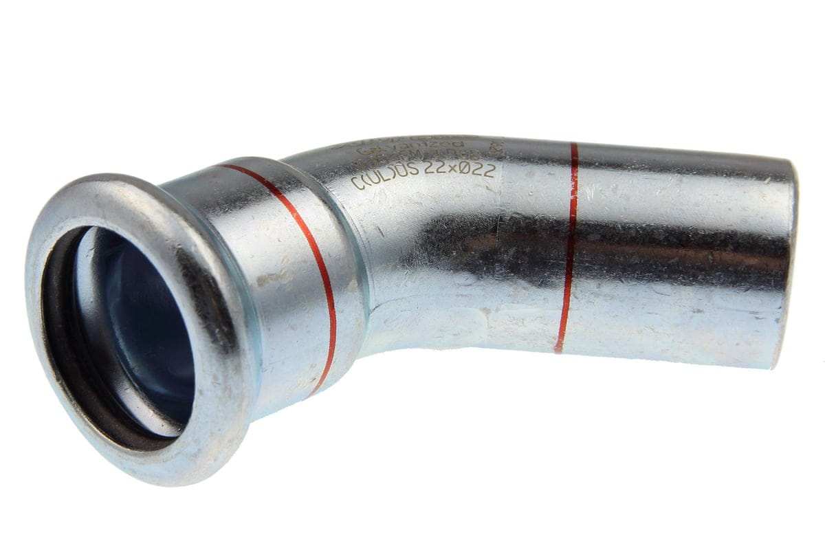 VSH bøjning 45° muffe/nippel 35 mm fz - Vsh Fabrieken - VSH bøjning 45° muffe/nippel 35 mm fz - Billede 2