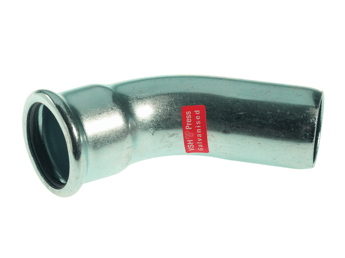 VSH bøjning 45° muffe/nippel 76,1 mm fz - Vsh Fabrieken - VSH bøjning 45° muffe/nippel 76,1 mm fz - Billede 2