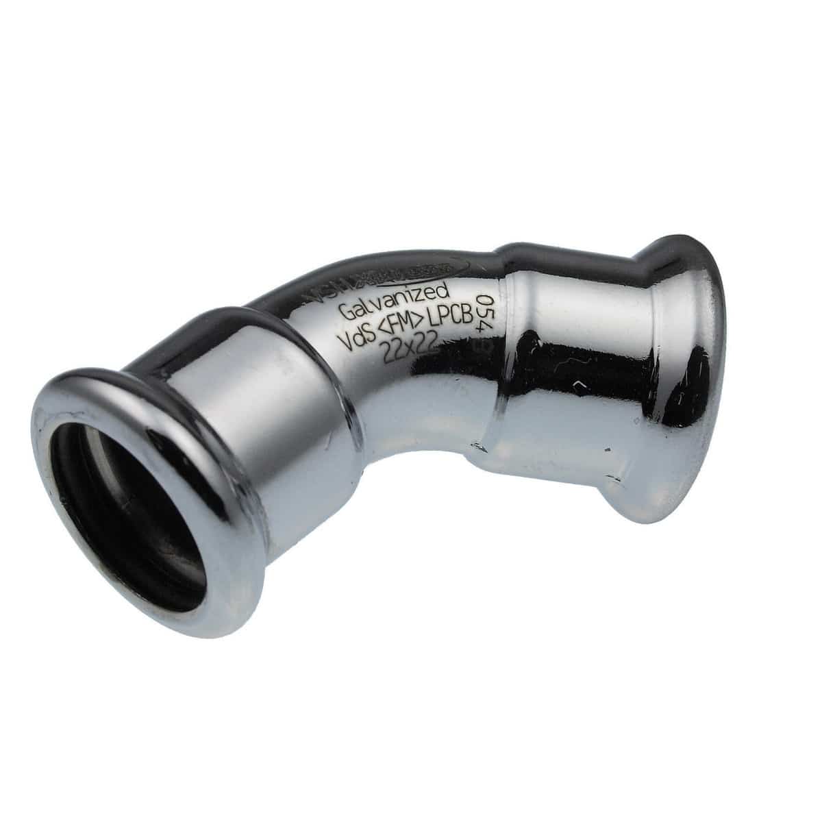Bøjning vsh 45° muffe/muffe 88,9 mm FZ - Vsh Fabrieken - Bøjning vsh 45° muffe/muffe 88,9 mm FZ - Billede 3