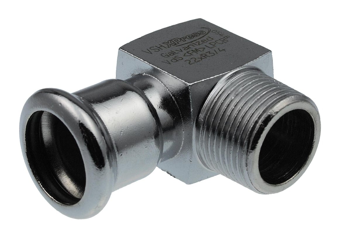 VSH vinkel 90° muffe/nippel 18 mm X 1/2 fz - Vsh Fabrieken - VSH vinkel 90° muffe/nippel 18 mm X 1/2 fz - Billede 2