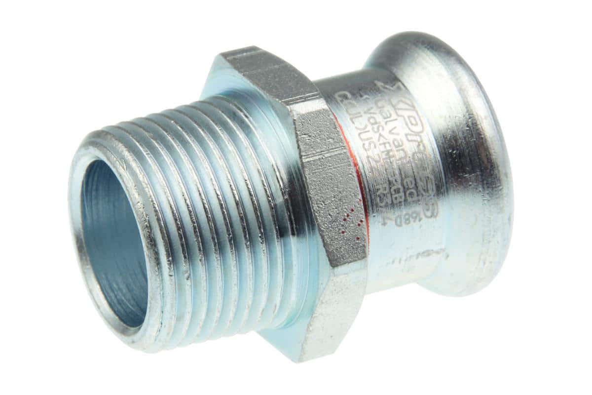 VSH overgang muffe/nippel 54 mm X 2 fz - Vsh Fabrieken - VSH overgang muffe/nippel 54 mm X 2 fz