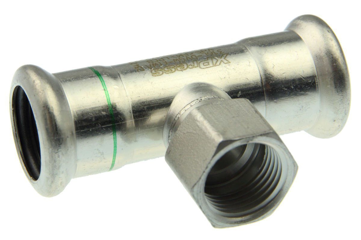 VSH tee muffe/muffe/muffe 54 mm X 3/4X54 mm syrefast - Vsh Fabrieken - VSH tee muffe/muffe/muffe 54 mm X 3/4X54 mm syrefast